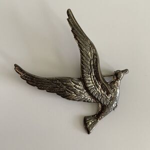 Vintage Sterling Silver Bird Brooch